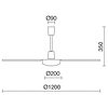 Fujil - Ventilador (sin luz) - Exo - 120 cm - PerLighting Tienda de lamparas e iluminación online
