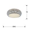 Diamond 40 - Plafón - Schuller - PerLighting Tienda de lamparas e iluminación online