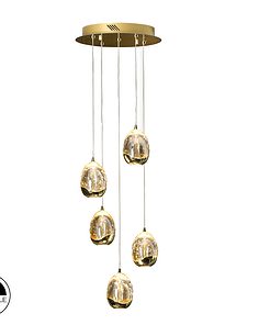 Rocio 5 - Oro - Lámpara colgante - Schuller - PerLighting Tienda de lamparas e iluminación online