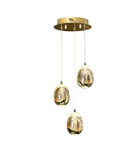 Rocio 3 - Oro - Lámpara colgante - Schuller - PerLighting Tienda de lamparas e iluminación online