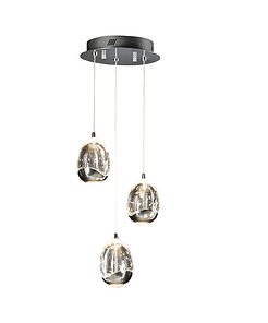 Rocio 3 - Cromo - Lámpara colgante - Schuller - PerLighting Tienda de lamparas e iluminación online
