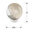 Sphere 20 - Lámpara de sobremesa - Schuller - PerLighting Tienda de lamparas e iluminación online
