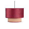 Colgante 2 Pantallas  Nerva 1xe27 Rojo Vino  Reg X 40d - PerLighting Tienda de lamparas e iluminación online