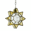 Colgante Estrella Ambar/cuero 1 L. REGX31X21 - PerLighting Tienda de lamparas e iluminación online