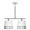 Lampara Dalia 2xe14 Blanco/plata - PerLighting Tienda de lamparas e iluminación online