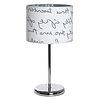 Sobremesa Letters Blanco/azul 1xe14 43x20d - PerLighting Tienda de lamparas e iluminación online