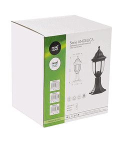 Sobremuro Exterior Angelica 1xe27 Negro Ip44policarbonato  42,7x16,6d - PerLighting Tienda de lamparas e iluminación online
