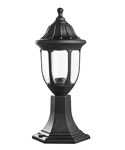 Sobremuro Exterior Angelica 1xe27 Negro Ip44policarbonato  42,7x16,6d - PerLighting Tienda de lamparas e iluminación online
