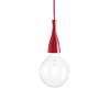 Minimal - Lámpara colgante 1 - Rojo - Ideal Lux - PerLighting Tienda de lamparas e iluminación online