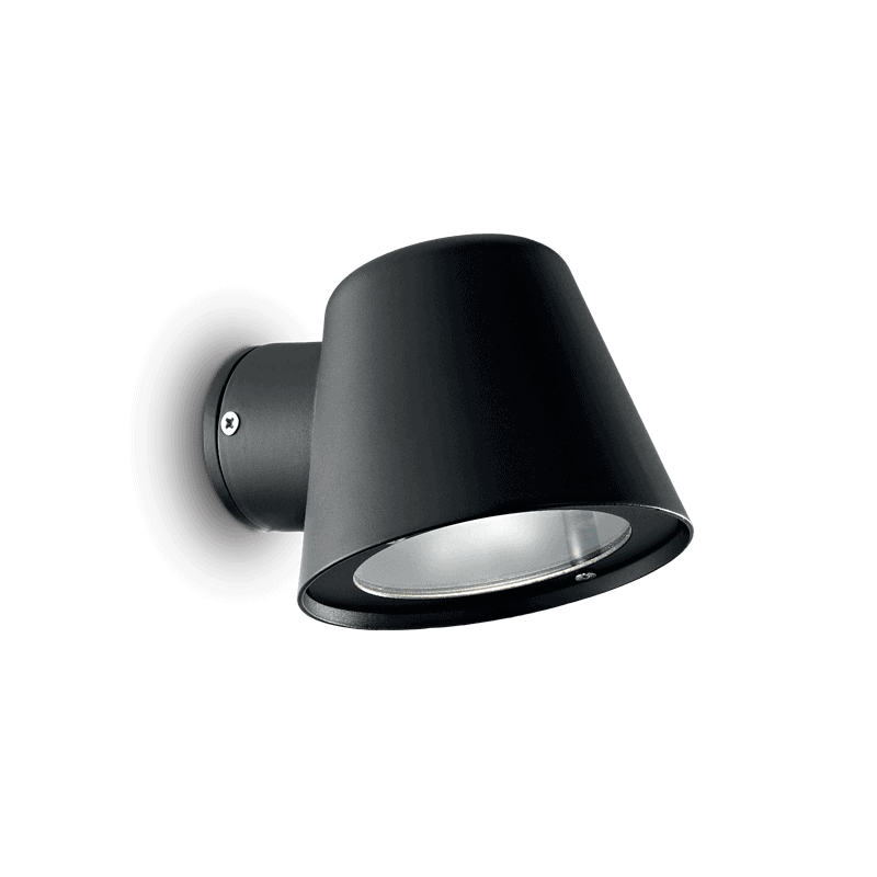 GAS - Aplique de pared 1 Luz - Negro - Ideal Lux - PerLighting Tienda de lamparas e iluminación online