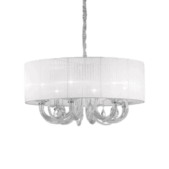 Swan 6 - Lámpara colgante - Blanco - Ideal Lux - PerLighting Tienda de lamparas e iluminación online