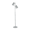 ELVIS - Lámpara de pie 2 Luces - Plata - Ideal Lux - PerLighting Tienda de lamparas e iluminación online