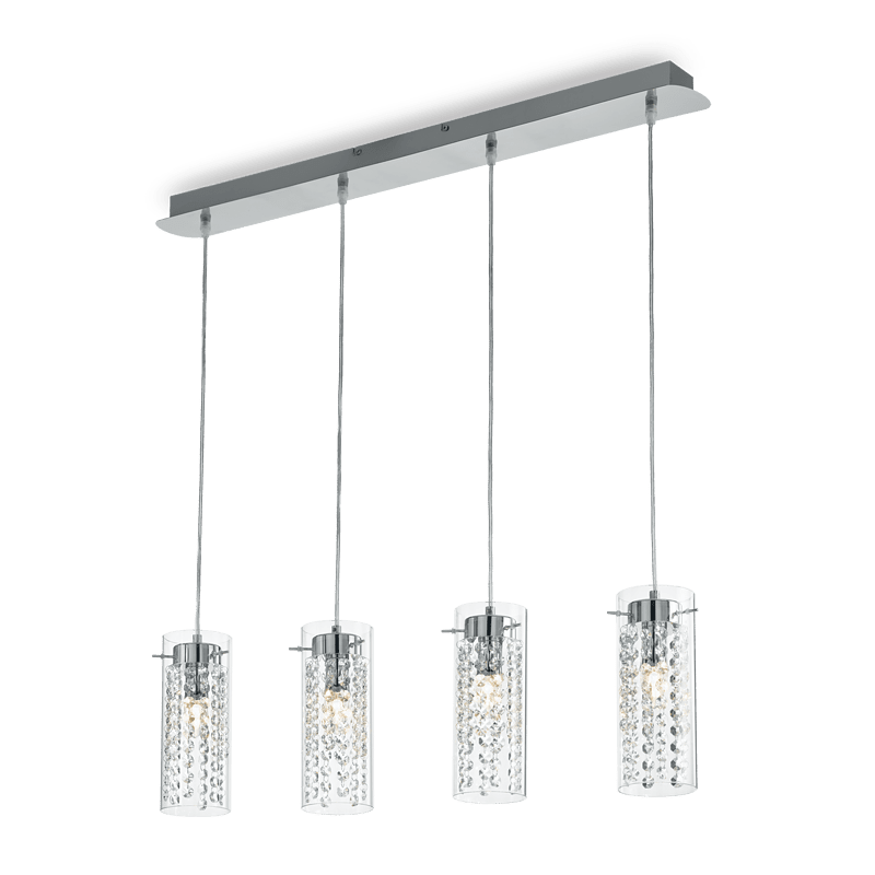 IGUAZU' - Lámpara colgante 4 Luces - Cromo - Ideal Lux - PerLighting Tienda de lamparas e iluminación online