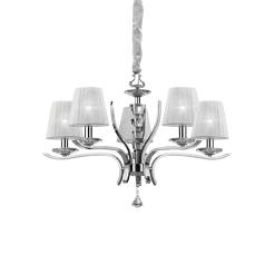 Pegaso 5 - Lámpara colgante - Cromo - Ideal Lux - PerLighting Tienda de lamparas e iluminación online