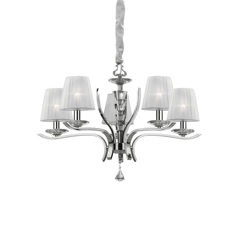 Pegaso 5 - Lámpara colgante - Cromo - Ideal Lux - PerLighting Tienda de lamparas e iluminación online