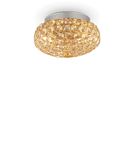 King 3 - Plafón - Oro - Ideal Lux - PerLighting Tienda de lamparas e iluminación online