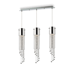 GOCCE - Lámpara colgante 3 Luces - Cromo - Ideal Lux - PerLighting Tienda de lamparas e iluminación online