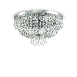CAESAR - Plafón 6 Luces - Cromo - Ideal Lux - PerLighting Tienda de lamparas e iluminación online