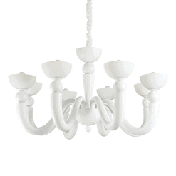 BON BON - Lámpara colgante 8 Luces - Blanco - Ideal Lux - PerLighting Tienda de lamparas e iluminación online