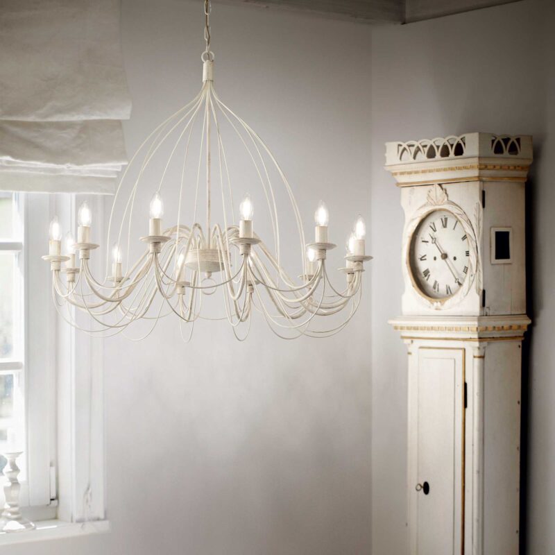 Corte 12 - Lámpara colgante - Blanco - Ideal Lux