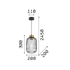 Mint 3 - Lámpara colgante - Ahumado - Ideal Lux - PerLighting Tienda de lamparas e iluminación online
