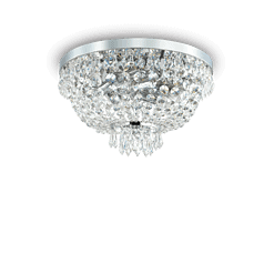 CAESAR - Plafón 5 Luces - Cromo - Ideal Lux - PerLighting Tienda de lamparas e iluminación online