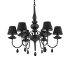 BLANCHE - Lámpara colgante 6 Luces - Negro - Ideal Lux - PerLighting Tienda de lamparas e iluminación online