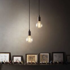 Edison - Lámpara colgante - Negro - Ideal Lux