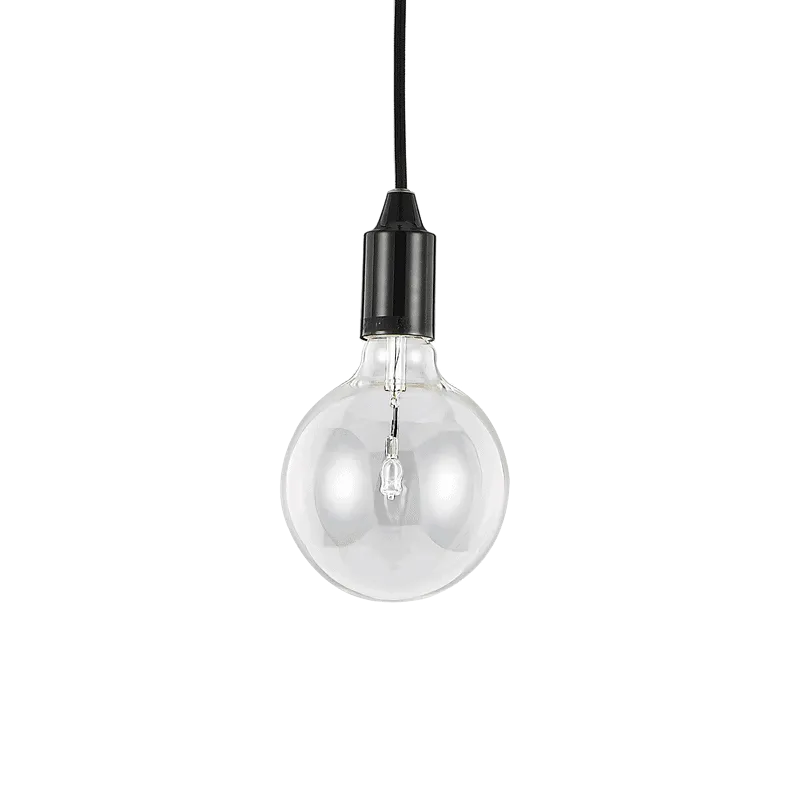 EDISON - Lámpara colgante 1 Luz - Negro - Ideal Lux - PerLighting Tienda de lamparas e iluminación online