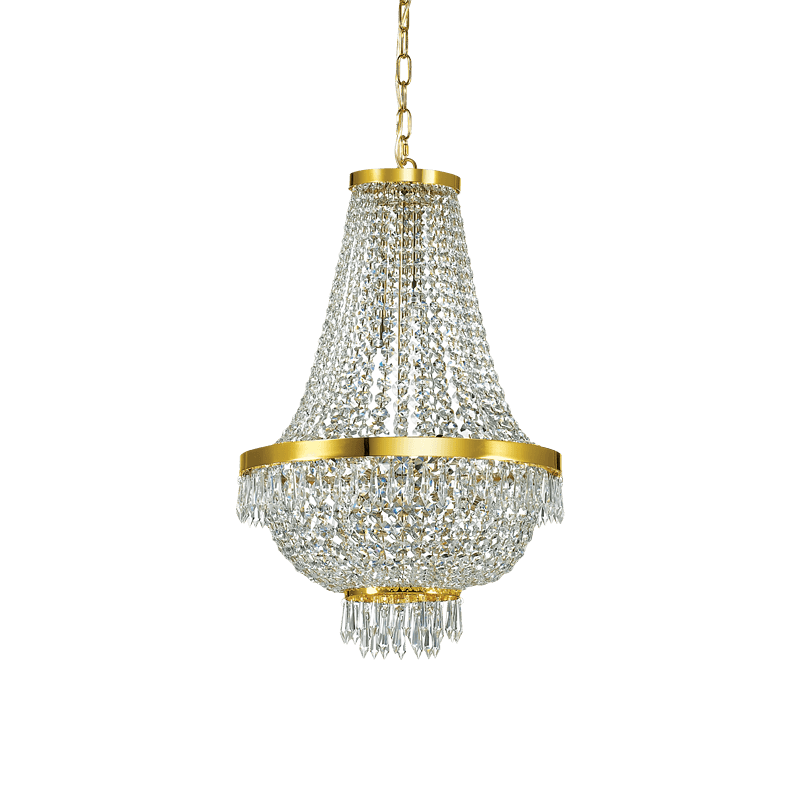 CAESAR_SP9_ORO CAESAR - Lámpara colgante 9 Luces - Oro - Ideal Lux