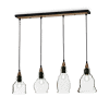 GRETEL - Lámpara colgante 4 Luces - Negro - Ideal Lux - PerLighting Tienda de lamparas e iluminación online