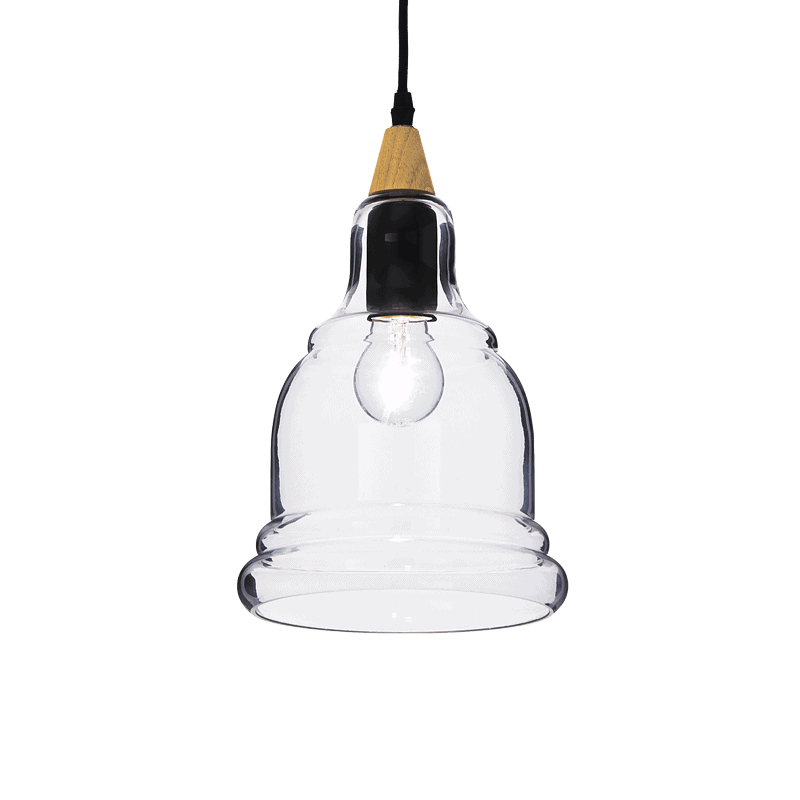 GRETEL - Lámpara colgante 1 Luz - Negro - Ideal Lux - PerLighting Tienda de lamparas e iluminación online