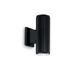 BASE - Aplique de pared 2 Luces - Negro - Ideal Lux - PerLighting Tienda de lamparas e iluminación online