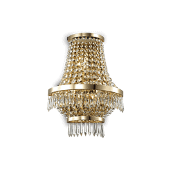 CAESAR - Aplique de pared 3 Luces - Oro - Ideal Lux - PerLighting Tienda de lamparas e iluminación online