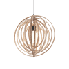 DISCO - Lámpara colgante 1 Luz - Madera - Ideal Lux - PerLighting Tienda de lamparas e iluminación online
