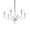 DANIELI - Lámpara colgante 6 Luces - Transparente - Ideal Lux - PerLighting Tienda de lamparas e iluminación online