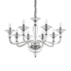 DANIELI - Lámpara colgante 8 Luces - Transparente - Ideal Lux - PerLighting Tienda de lamparas e iluminación online