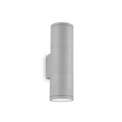 GUN - Aplique de pared 2 Luces - Gris - Ideal Lux - PerLighting Tienda de lamparas e iluminación online