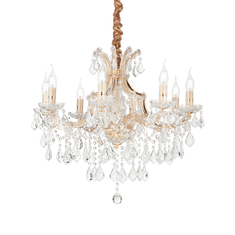 Napoleon 8 - Lámpara colgante - Oro - Ideal Lux - PerLighting Tienda de lamparas e iluminación online