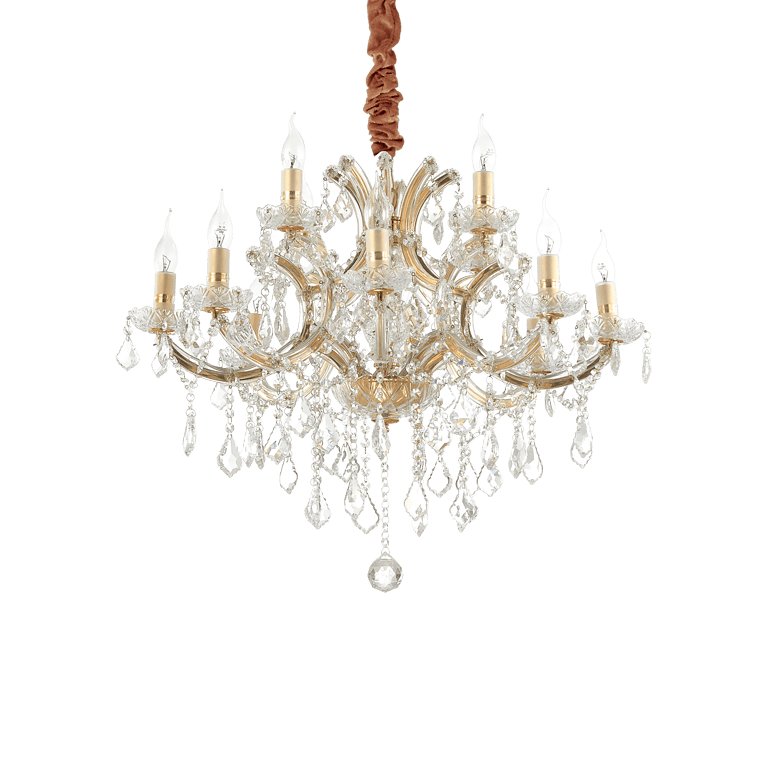 Napoleon 12 - Lámpara colgante - Oro - Ideal Lux - PerLighting Tienda de lamparas e iluminación online