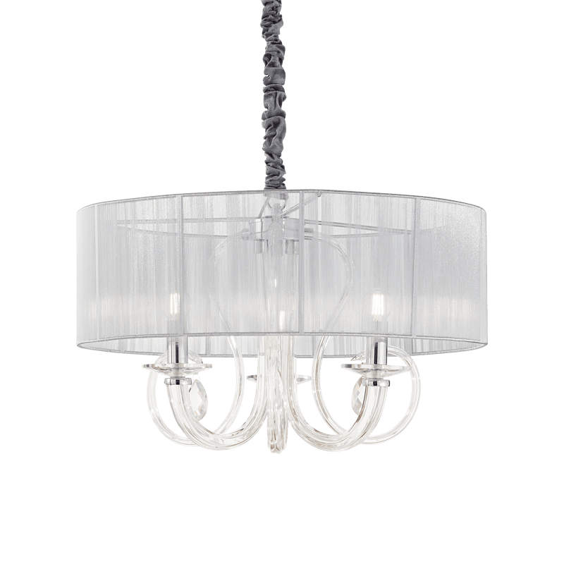 Swan - Lámpara colgante - Plata - Ideal Lux - PerLighting Tienda de lamparas e iluminación online