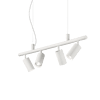 DYNAMITE - Lámpara colgante 4 Luces - Blanco - Ideal Lux - PerLighting Tienda de lamparas e iluminación online