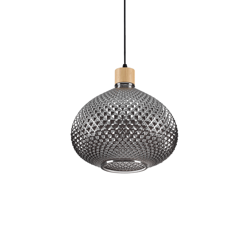 BERGEN - Lámpara colgante 1 Luz - Ahumado - Ideal Lux - PerLighting Tienda de lamparas e iluminación online