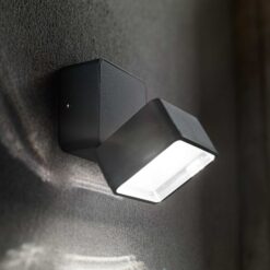 Omega Square - Aplique de pared - Negro - Ideal Lux - PerLighting Tienda de lamparas e iluminación online