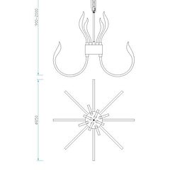 5561 Versailles 85cm - Lámpara colgante - Mantra