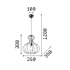Ampolla 1 - Lámpara colgante - Blanco - Ideal Lux - PerLighting Tienda de lamparas e iluminación online