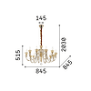 Strauss 12 - Lámpara colgante - Ideal Lux - PerLighting Tienda de lamparas e iluminación online