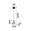 Oil 2 - Lámpara colgante - Cemento - Ideal Lux - PerLighting Tienda de lamparas e iluminación online
