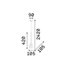 Flut Small - Lámpara colgante - Blanco - Ideal Lux