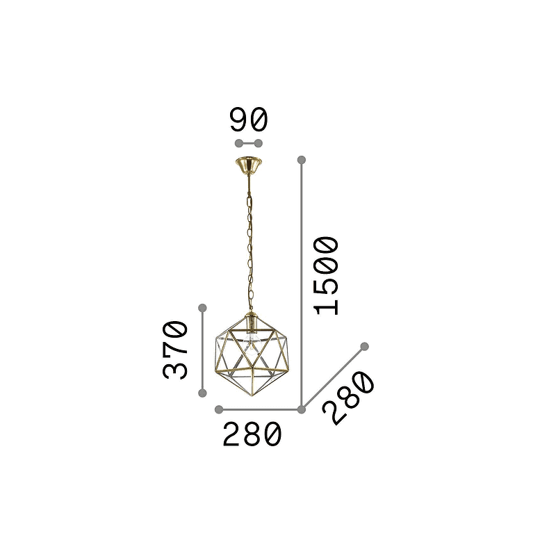 Deca Small - Lámpara colgante - Ideal Lux